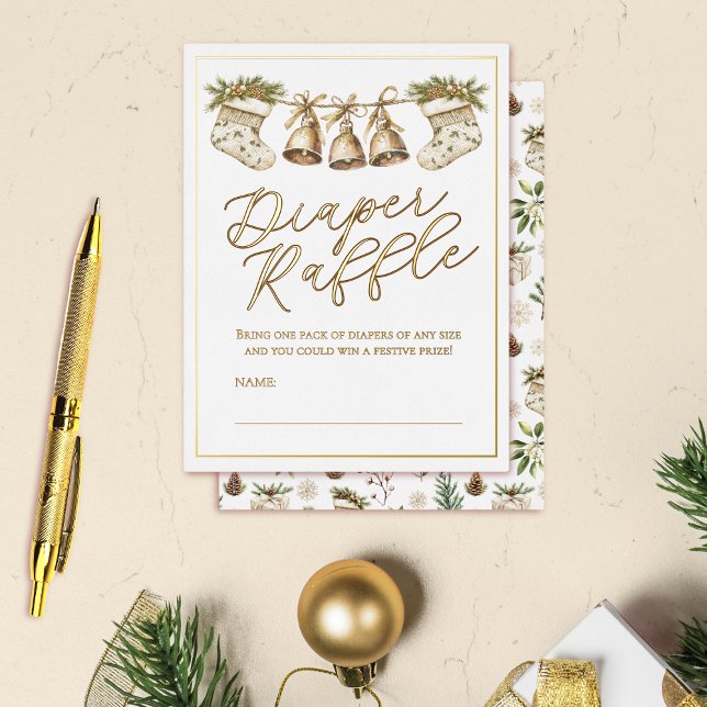 Elegante tarjeta Baby Shower Diaper Raffle de 4,25 (Subido por el creador)