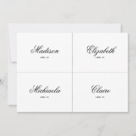 Elegante tarjeta Boda blanco y negro DIY