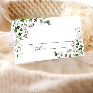 Elegante tarjeta Boda botánica