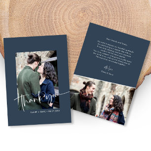 Elegante tarjeta Boda con letras de mano