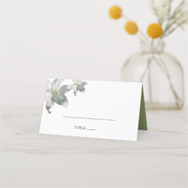 Elegante tarjeta Boda de Lilies Blancos