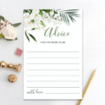 Elegante Tarjeta Bohemia de Consejos de Novias par<br><div class="desc">Elegante Tarjeta Bohemiana de Consejos de Novias para las orquídeas blancas. Personalice con la novia el nombre y la fecha de la ducha. Para una mayor personalización,  haga clic en el enlace "personalizar adicional". Si necesitas ayuda,  ponte en contacto conmigo,  por favor.</div>