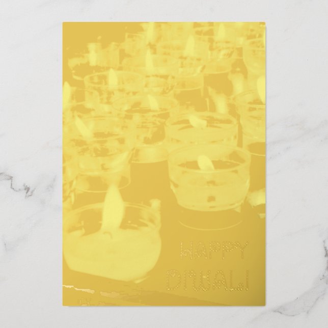 Elegante tarjeta brillante de Relieve metalizado d (Anverso)