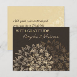 Elegante Tarjeta de agradecimiento