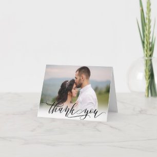 Elegante Tarjeta de agradecimiento a Boda