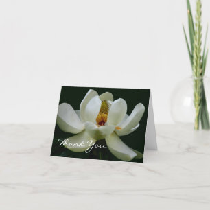 Elegante tarjeta de agradecimiento a la Magnolia B