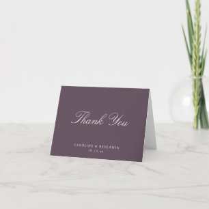 Elegante Tarjeta de Agradecimiento de Boda con Esc