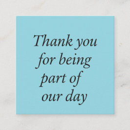 Elegante Tarjeta de agradecimiento de boda - Diseñ