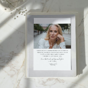 Elegante Tarjeta de Agradecimiento de Condolencias