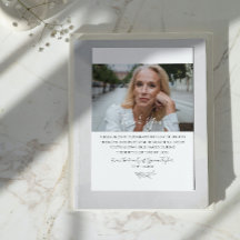 Elegante Tarjeta de Agradecimiento de Condolencias