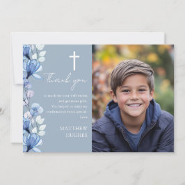 Elegante tarjeta de agradecimiento de confirmación