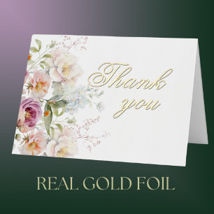 Elegante Tarjeta de Agradecimiento de Cumpleaños c