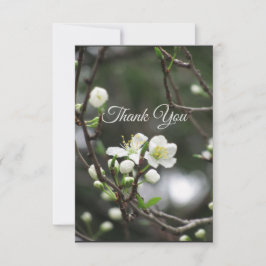 Elegante Tarjeta de agradecimiento de Primavera