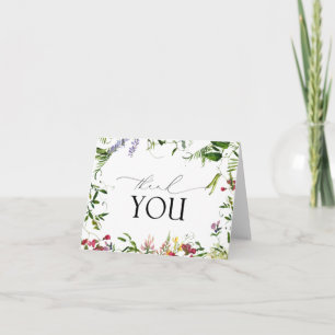 Elegante Tarjeta De Agradecimiento De Verano