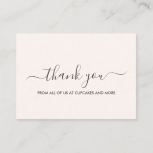 Elegante tarjeta de agradecimiento Minimalista