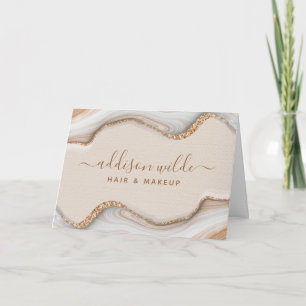 Elegante tarjeta de agradecimiento para clientes c