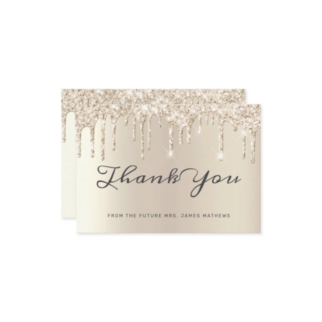 Elegante tarjeta de agradecimiento para despedida  (Anverso/Reverso In Situ)