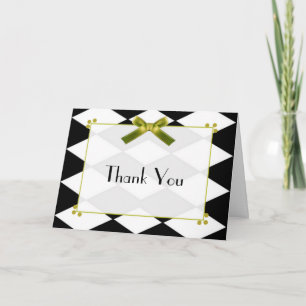 Elegante tarjeta de agradecimiento para diamantes