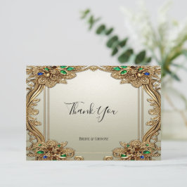 Elegante tarjeta de agradecimiento para el Ornato 