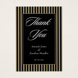 Elegante tarjeta de agradecimiento para franjas ve