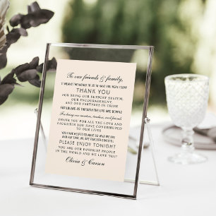 Elegante Tarjeta de Agradecimiento para Invitado d