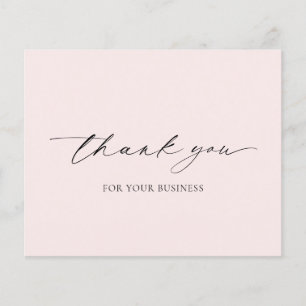 Elegante tarjeta de agradecimiento para negocios r