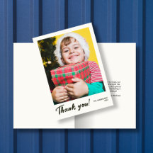 Elegante tarjeta de agradecimiento para vacaciones