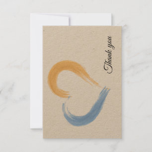 Elegante Tarjeta de agradecimiento plana
