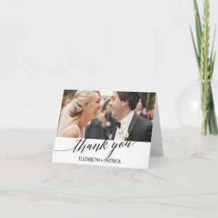 Elegante tarjeta de agradecimiento por caligrafía