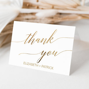 Elegante Tarjeta de agradecimiento por caligrafía 