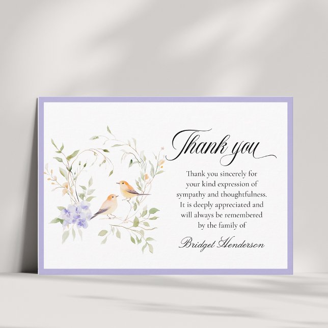 Elegante Tarjeta de Agradecimiento por Funeral de  (Subido por el creador)