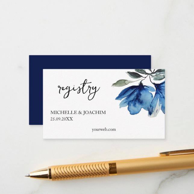 Elegante Tarjeta De Alojamiento De Arte Indigo Azu (Anverso/Reverso In Situ)