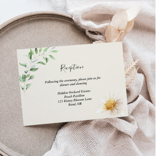 Elegante Tarjeta de Alojamiento de Recepción de Bo
