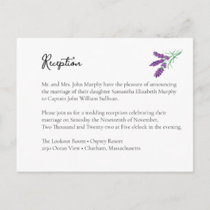 Elegante Tarjeta de Alojamiento de Recepción de La