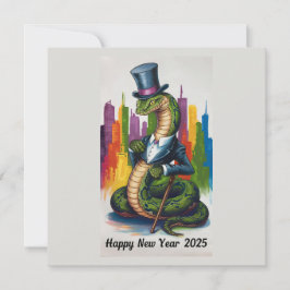 Elegante tarjeta de Año Nuevo 2025 para profesión