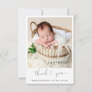 Elegante tarjeta de anuncio de nacimiento de bebé