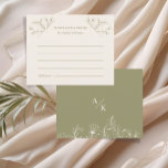 Elegante Tarjeta de Asesoramiento Presupuestario F<br><div class="desc">Proporcione este elegante consejo floral y tarjetas de deseos para que sus huéspedes lo rellenen. Son una gran alternativa de libro de visitas para una ducha de novia, una fiesta de compromiso o una recepción nupcial que permite a la familia, los amigos y los invitados expresar buenos deseos, adorables ideas...</div>