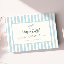 Elegante tarjeta de barro azul Baby Shower Diaper 