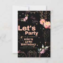 Elegante Tarjeta de Bendición de Cumpleaños Person