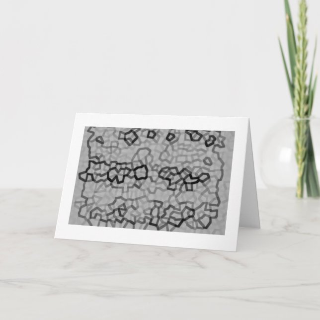 Elegante tarjeta de bienvenida de gris abstracta (Anverso)