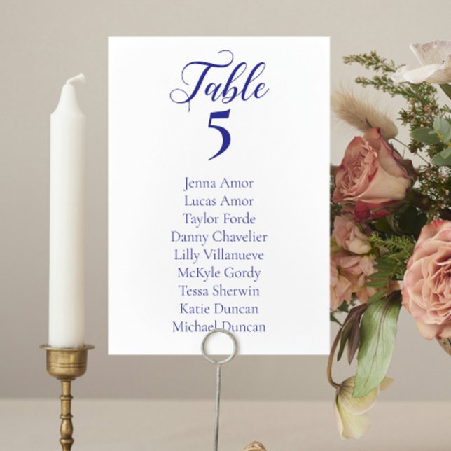 Elegante tarjeta de Boda azul de la Marina (Subido por el creador)