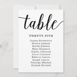 Elegante tarjeta de Boda de caligrafía