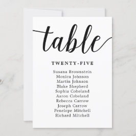 Elegante tarjeta de Boda de caligrafía