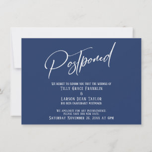 Elegante tarjeta de Boda de escritura a mano pospu