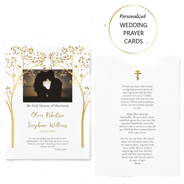 Elegante Tarjeta de Boda simple ortodoxa (Subido por el creador)