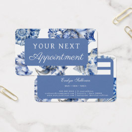 Elegante tarjeta de cita de conchas azules