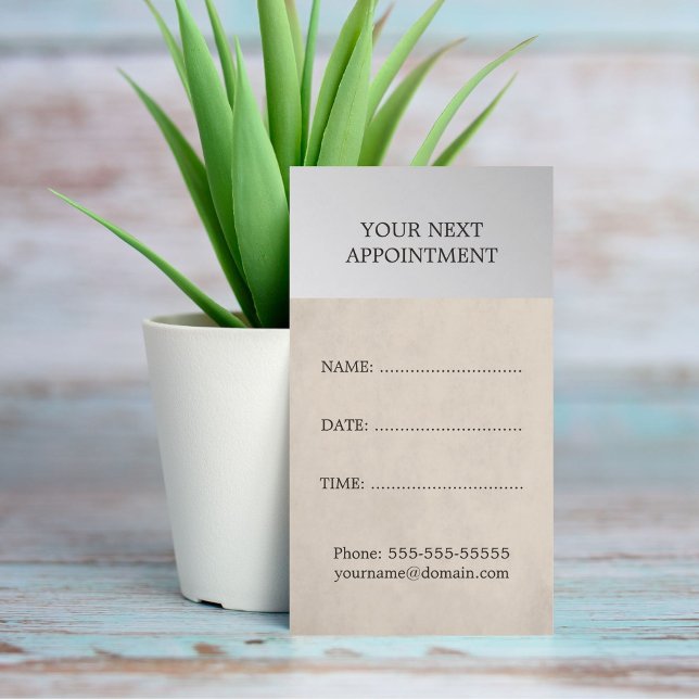 Elegante tarjeta de cita de salón de época (Subido por el creador)