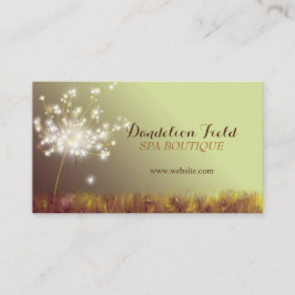 Elegante tarjeta de cita profesional de Dandelions