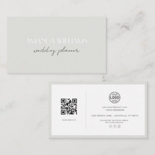 Elegante tarjeta de código QR tarjeta de medios so