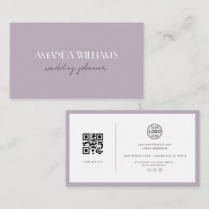 Elegante tarjeta de código QR tarjeta de visita de